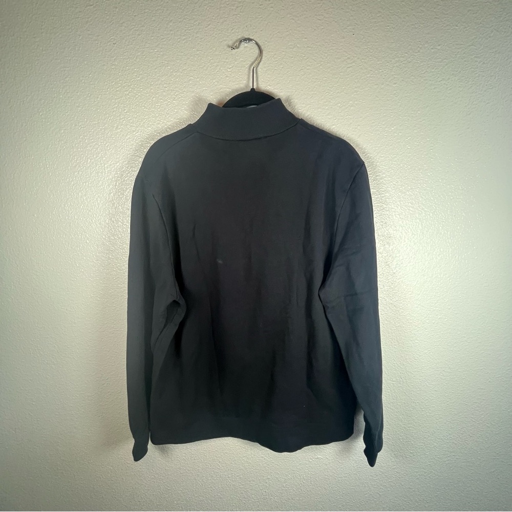 ASOS Black Quarter-Zip Sweatshirt with Silver Zip - Picture 6 of 6